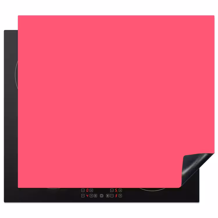 Neon - Flamingo - Roze Inductie beschermer vinyl 3mm middel 274 -3d