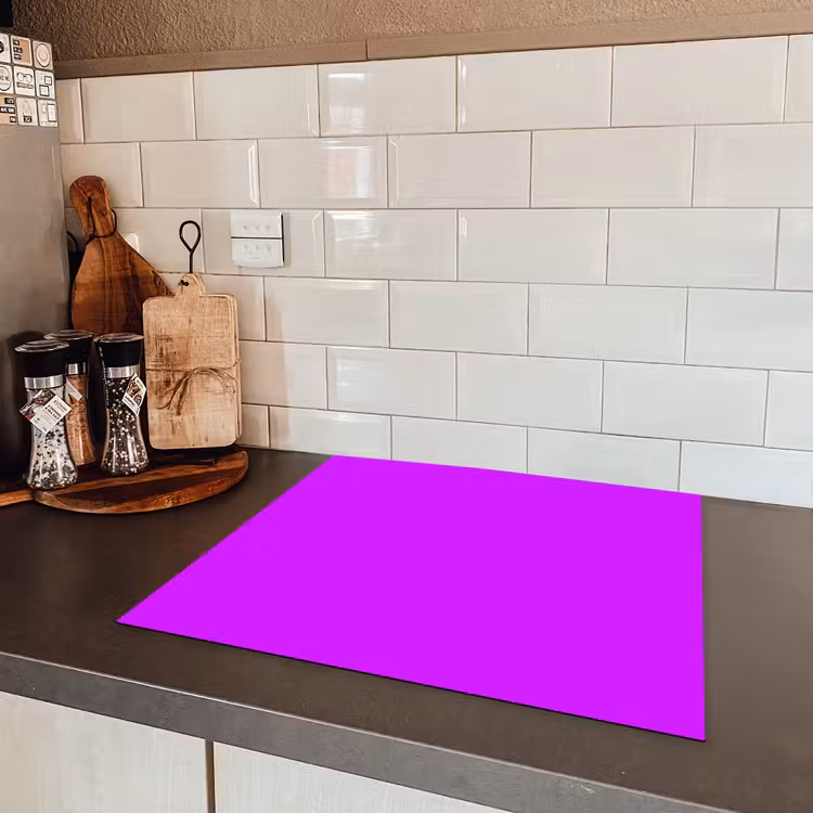 Neon - Orchid - Paars Inductie beschermer vinyl 3mm middel 274 -sfeer3