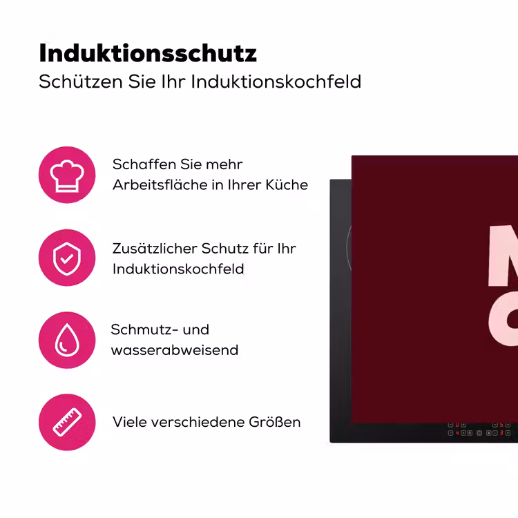 Nice - Uitroepteken - Rood Inductie beschermer vinyl 3mm klein -zzzzzzz-lf-ups