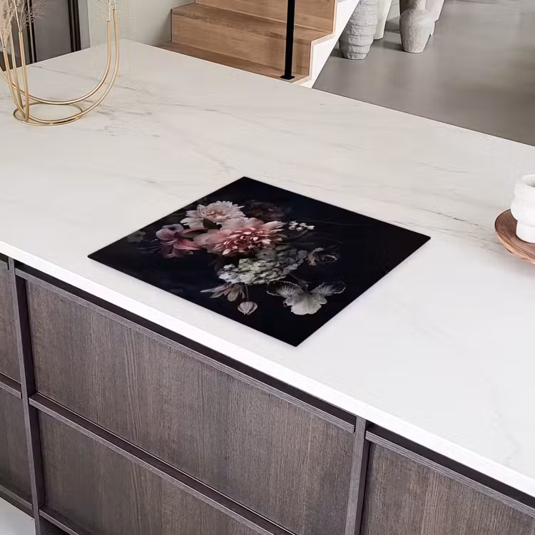 Nachtelijke Flora Symfonie Inductie beschermer vinyl 3mm middel -sfeer8
