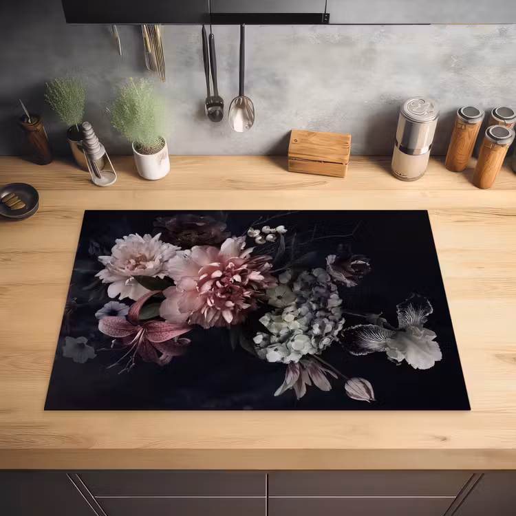 Nachtelijke Flora Symfonie Inductie beschermer vinyl 3mm klein -sfeer5