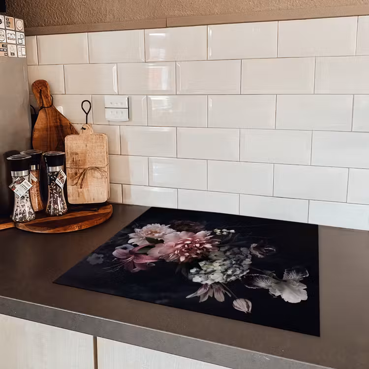 Nachtelijke Flora Symfonie Inductie beschermer vinyl 3mm middel -sfeer3