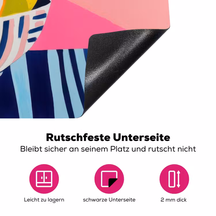 Fruit - Abstracte achtergrond - Roze Inductie beschermer vinyl 3mm klein -zzzzzzz-lf-onderkant