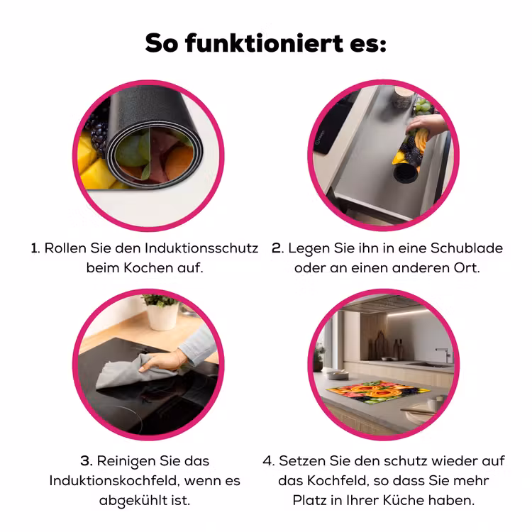 Fruit - Variatie - Kleurrijk - Vers - Eten Inductie beschermer vinyl 3mm middel -zzzzzzz-lf-werking