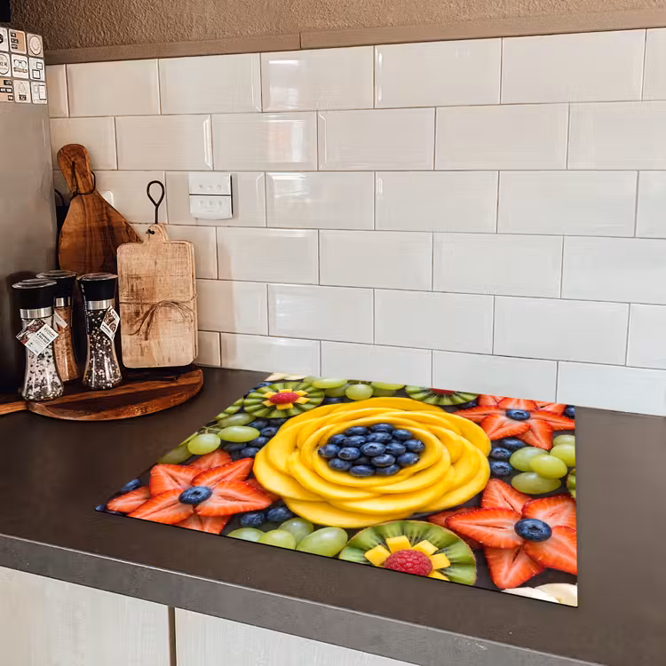 Fruit - Arrangement - Gezond - Kleurrijk - Eten Inductie beschermer vinyl 3mm middel -sfeer3