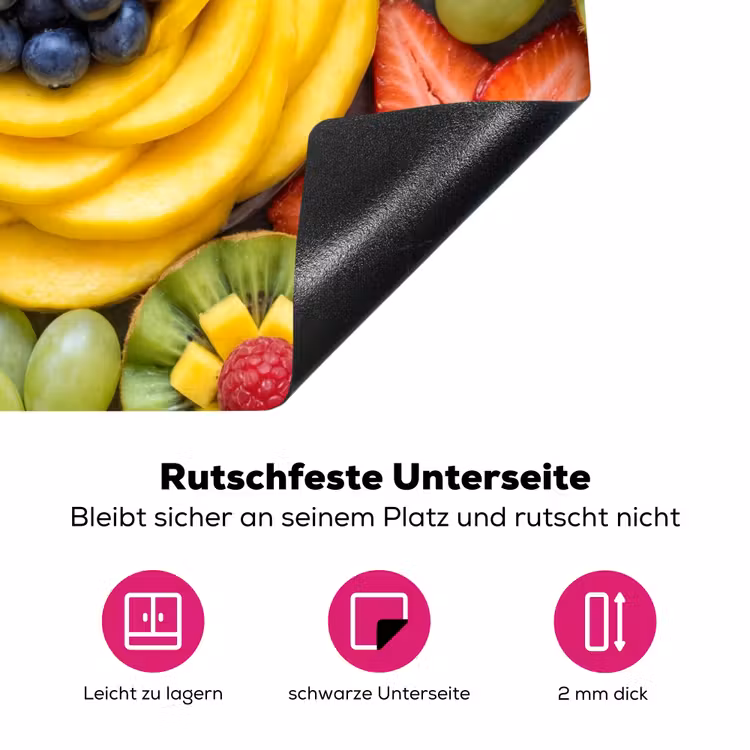 Fruit - Arrangement - Gezond - Kleurrijk - Eten Inductie beschermer vinyl 3mm middel -zzzzzzz-lf-onderkant