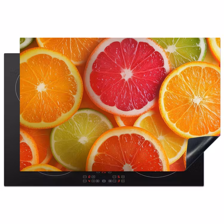 Fruit - Kleurrijk - Close up Inductie beschermer vinyl 3mm klein -3d