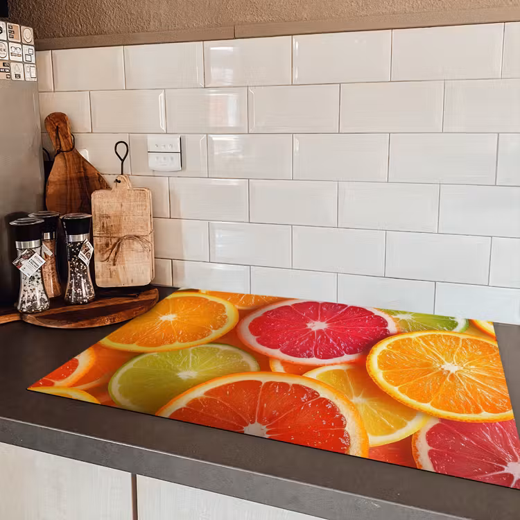 Fruit - Kleurrijk - Close up Inductie beschermer vinyl 3mm klein -sfeer3