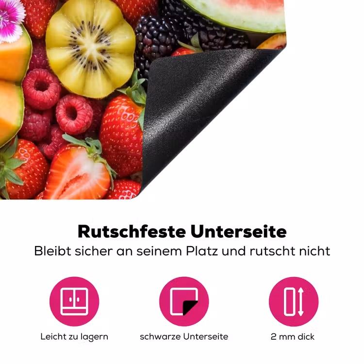 Fruit - Vers - Variatie - Eten - Kleurrijk Inductie beschermer vinyl 3mm middel -zzzzzzz-lf-onderkant