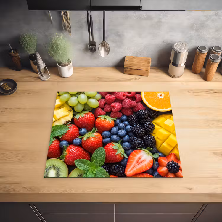 Fruit - Vers - Kleurrijk - Eten Inductie beschermer vinyl 3mm middel -sfeer5