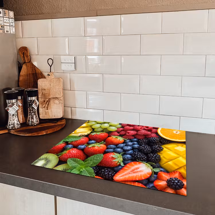 Fruit - Vers - Kleurrijk - Eten Inductie beschermer vinyl 3mm middel -sfeer3