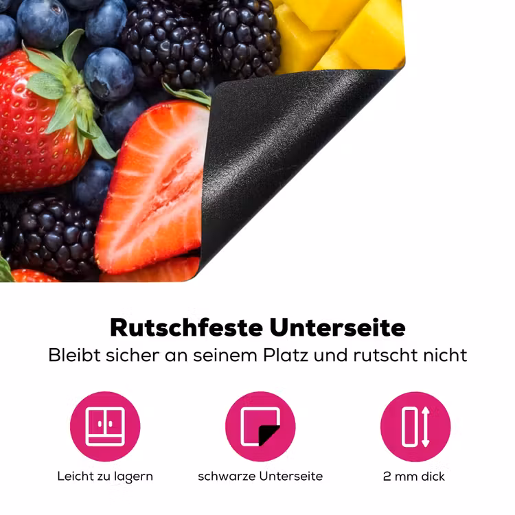 Fruit - Vers - Kleurrijk - Eten Inductie beschermer vinyl 3mm middel -zzzzzzz-lf-onderkant