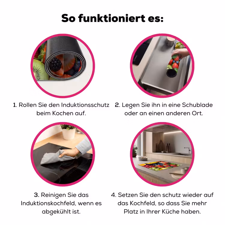 Fruit - Vers - Kleurrijk - Eten Inductie beschermer vinyl 3mm middel -zzzzzzz-lf-werking