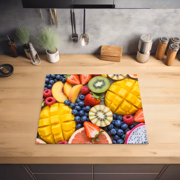 Fruit - Versneden - Kleurrijk - Eten - Gezond Inductie beschermer vinyl 3mm middel -sfeer5