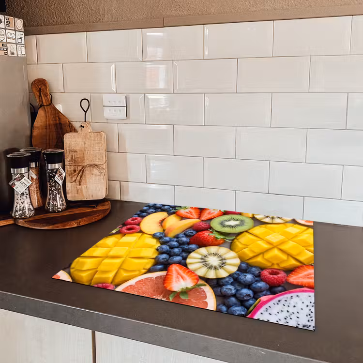Fruit - Versneden - Kleurrijk - Eten - Gezond Inductie beschermer vinyl 3mm middel -sfeer3