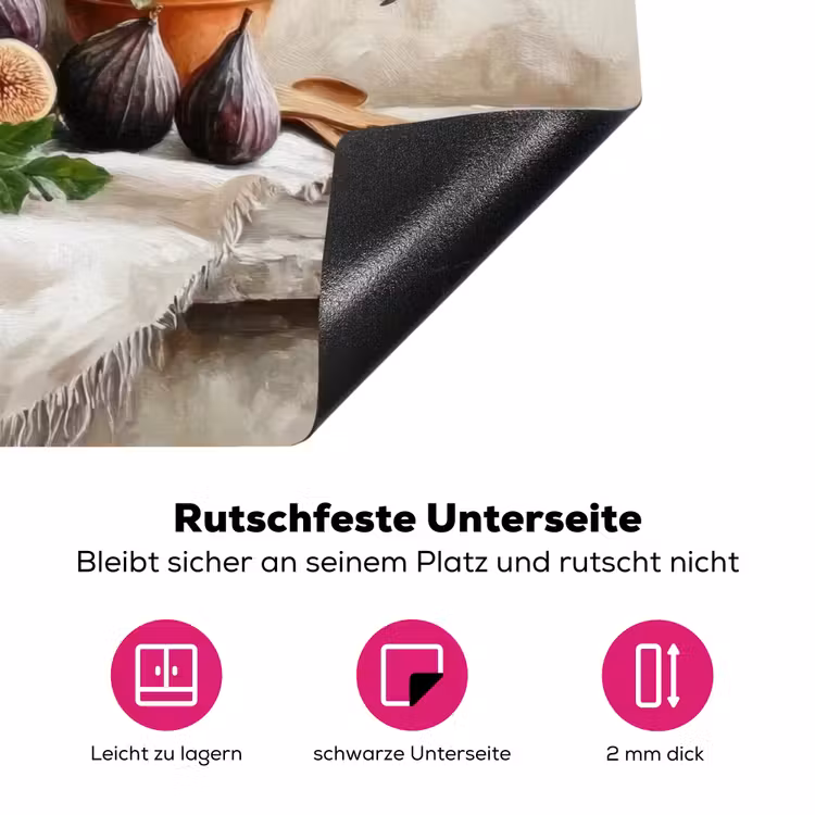 Fruit - Kruiden - Landelijk Inductie beschermer vinyl 3mm klein -zzzzzzz-lf-onderkant
