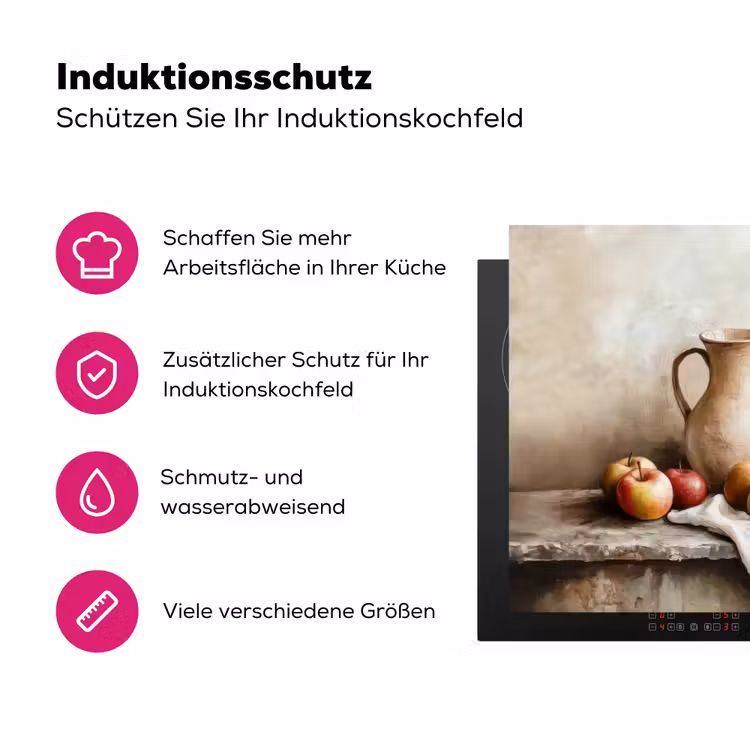 Fruit - Kruiden - Landelijk Inductie beschermer vinyl 3mm klein -zzzzzzz-lf-ups