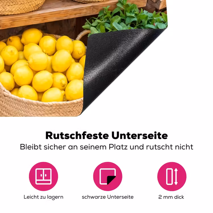 Herdabdeckplatte - Obst – Markt – Frisch - Fruit - Markt - Vers Inductie beschermer vinyl 3mm middel