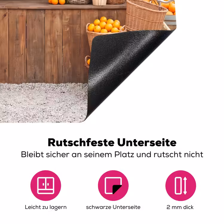 Herdabdeckplatte - Obst – Markt – Ländlich - Fruit - Markt - Landelijk Inductie beschermer vinyl 3mm middel