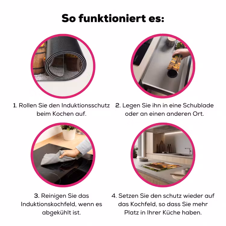 Herdabdeckplatte - Obst – Markt – Ländlich - Fruit - Markt - Landelijk Inductie beschermer vinyl 3mm middel