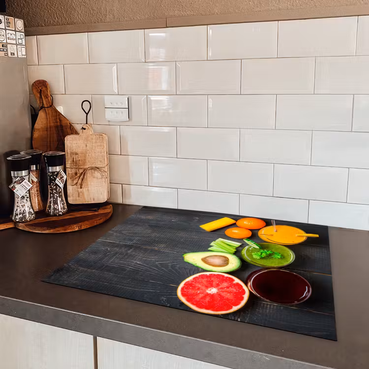 Fruit - Smoothie - Industrieel - Zomer Inductie beschermer vinyl 3mm groot -sfeer3