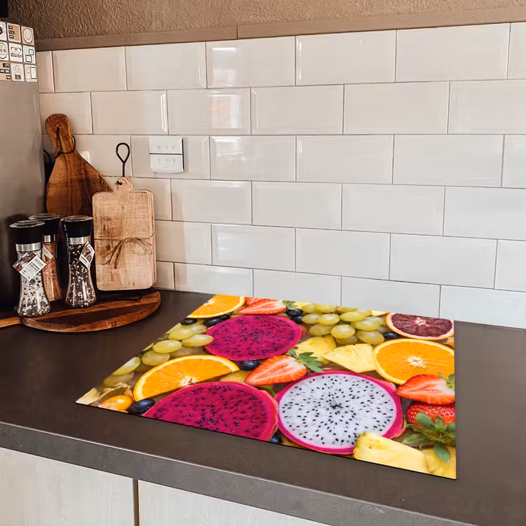 Fruit - Assortiment - Kleurrijk - Gezondheid Inductie beschermer vinyl 3mm middel -sfeer3
