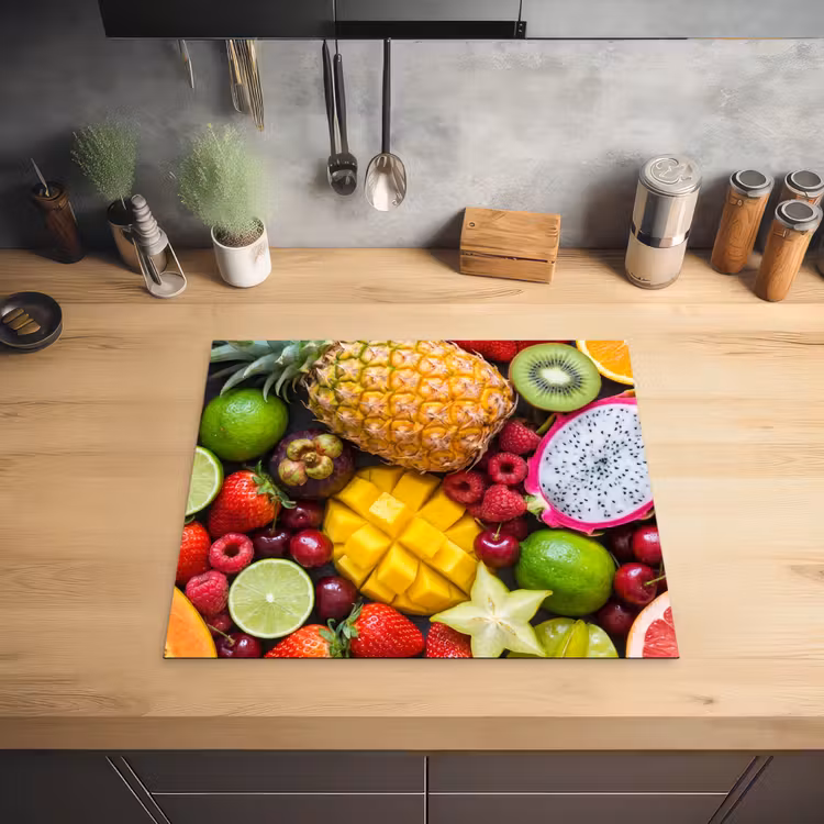 Fruit - Assortiment - Vers - Gezond - Kleurrijk Inductie beschermer vinyl 3mm middel -sfeer5