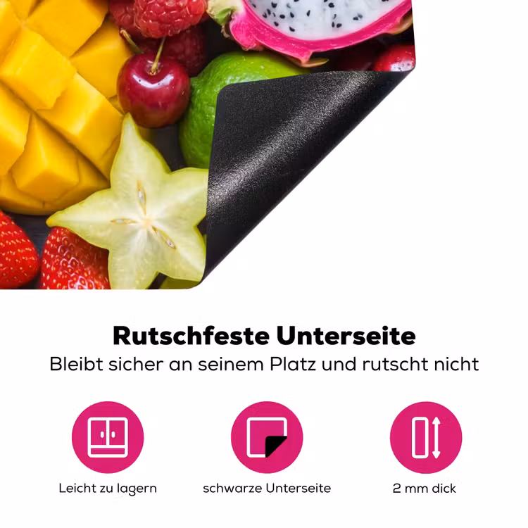 Fruit - Assortiment - Vers - Gezond - Kleurrijk Inductie beschermer vinyl 3mm middel -zzzzzzz-lf-onderkant
