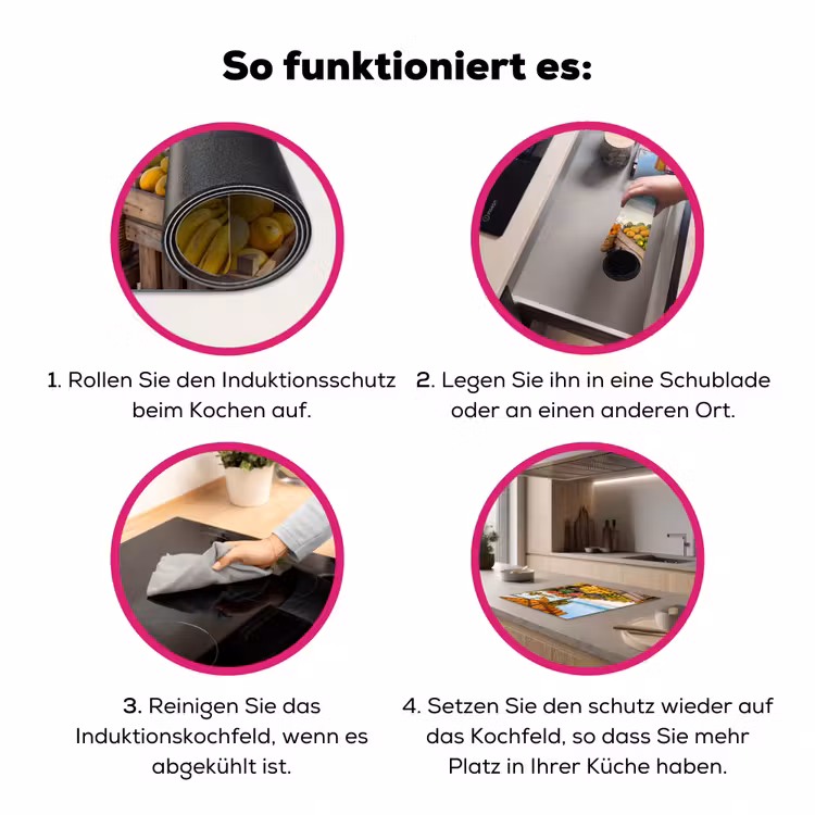 Herdabdeckplatte - Obst – Strand – Tropisch - Fruit - Strand - Tropisch Inductie beschermer vinyl 3mm middel