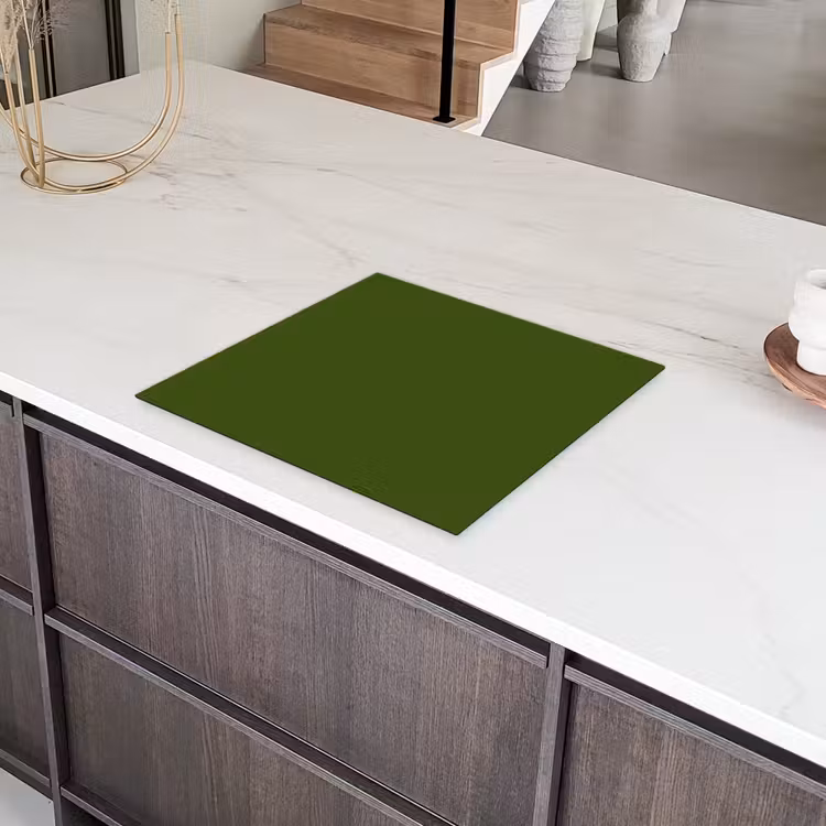 Olive - Drab - Groen Inductie beschermer vinyl 3mm middel 274 -sfeer8