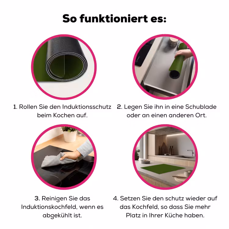 Olive - Drab - Groen Inductie beschermer vinyl 3mm middel 274 -zzzzzzz-lf-werking