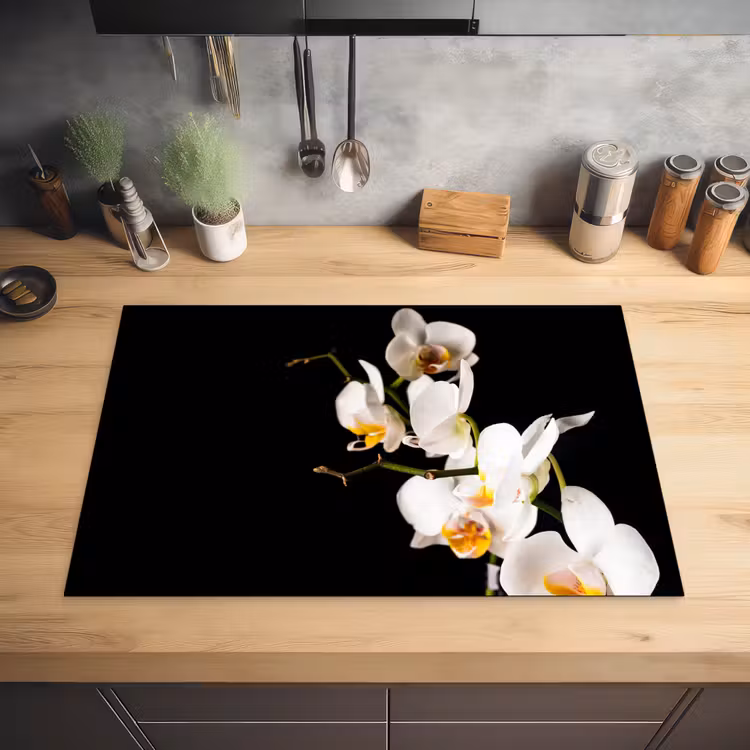 Orchidee - Bloemen - Planten - Botanisch Inductie beschermer vinyl 3mm klein -sfeer5