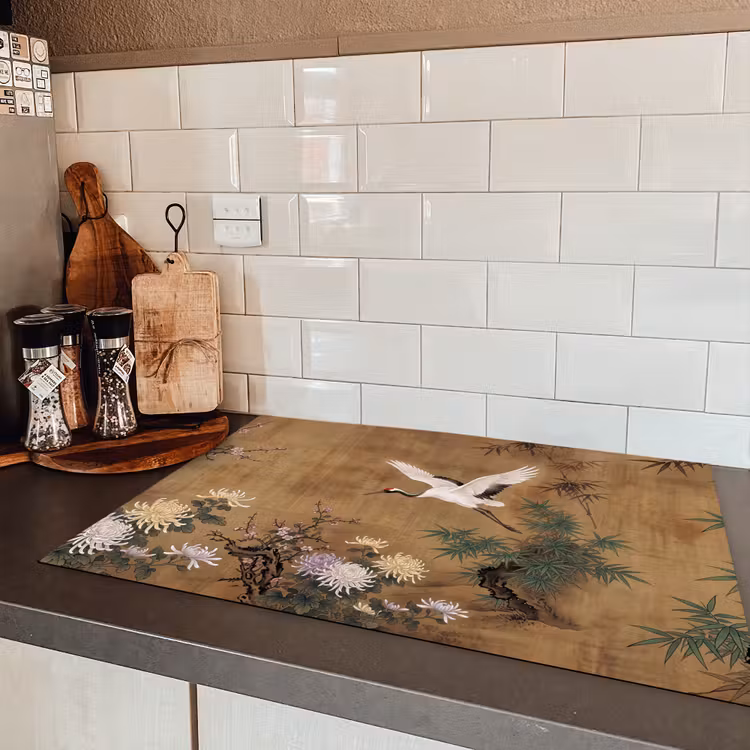 Oosters - Elegant - Kleurrijk Inductie beschermer vinyl 3mm klein -sfeer3