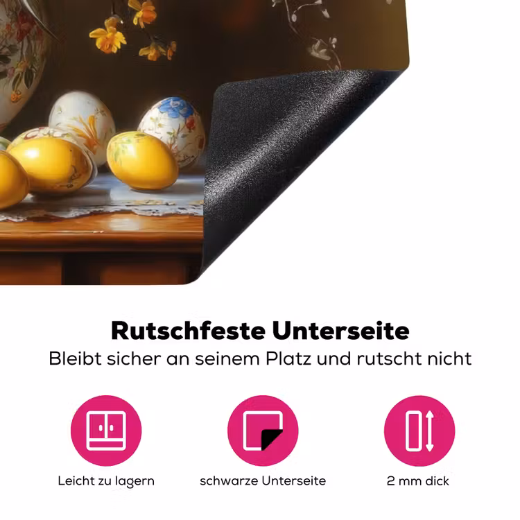 Paaseieren - Stilleven - Vaas Inductie beschermer vinyl 3mm klein -zzzzzzz-lf-onderkant