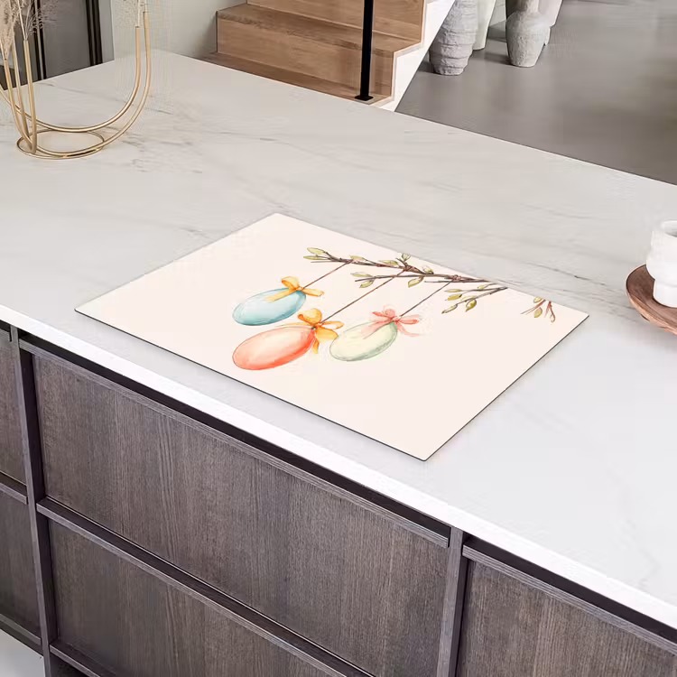 Paastak - Strikje - Eieren Inductie beschermer vinyl 3mm klein -sfeer8
