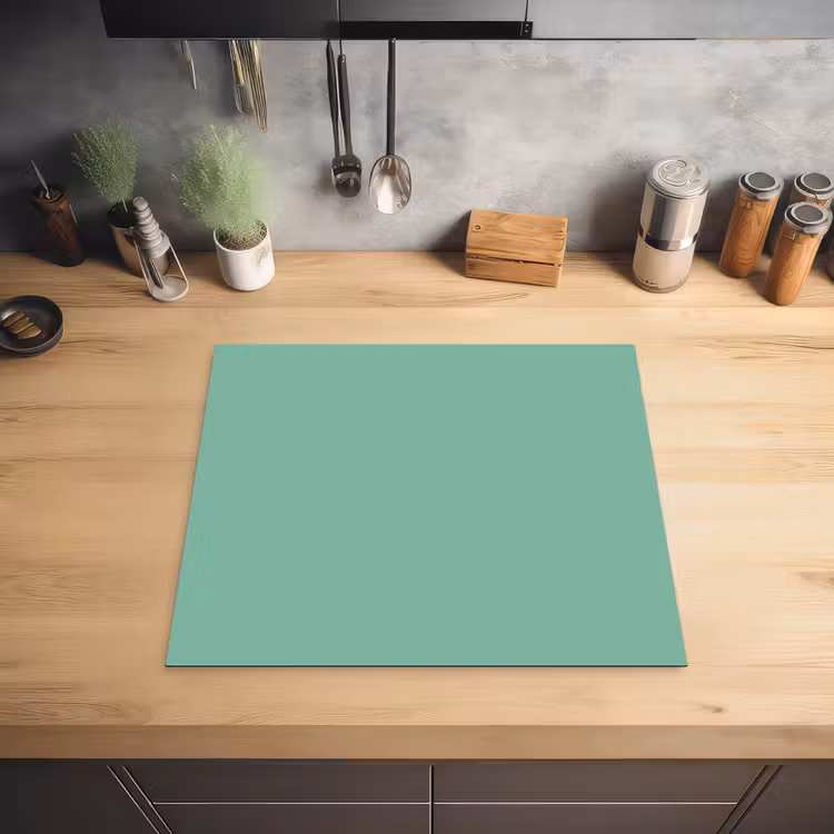 Ocean - Jade - Groen Inductie beschermer vinyl 3mm middel 274 -sfeer5