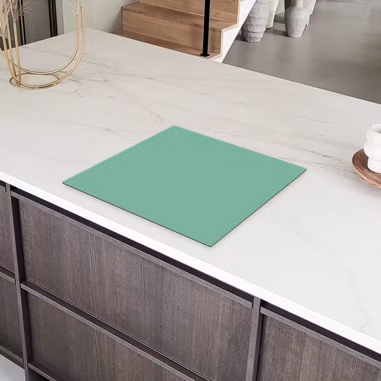 Ocean - Jade - Groen Inductie beschermer vinyl 3mm middel 274 -sfeer8
