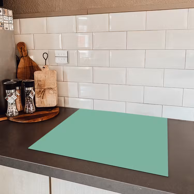Ocean - Jade - Groen Inductie beschermer vinyl 3mm middel 274 -sfeer3