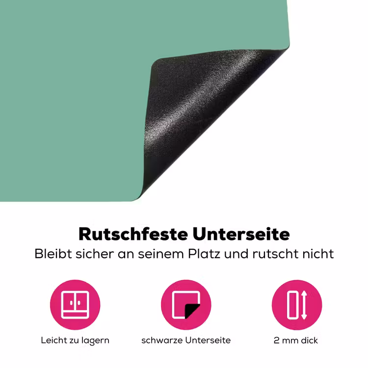 Ocean - Jade - Groen Inductie beschermer vinyl 3mm middel 274 -zzzzzzz-lf-onderkant