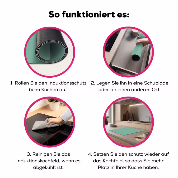 Ocean - Jade - Groen Inductie beschermer vinyl 3mm middel 274 -zzzzzzz-lf-werking