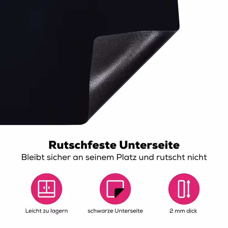 Oceaan - Walvishaai - Donkerblauw - Vlekken Inductie beschermer vinyl 3mm klein -zzzzzzz-lf-onderkant