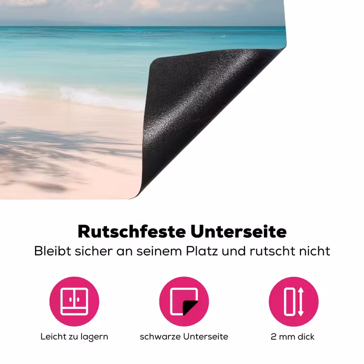 Palmboom - Schommel - Strand - Lucht Inductie beschermer vinyl 3mm klein -zzzzzzz-lf-onderkant