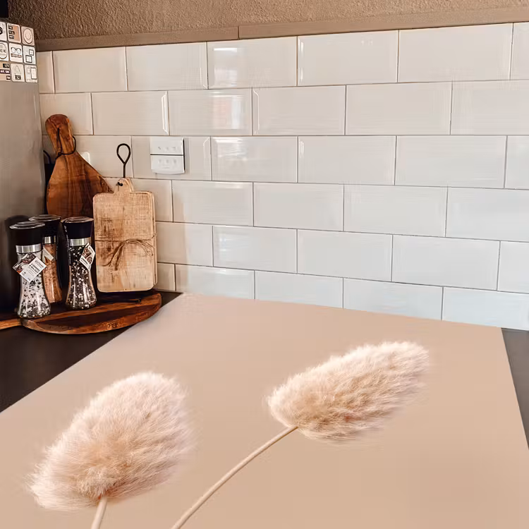 Pampas pluimen - Beige - Planten Inductie beschermer vinyl 3mm middel -sfeer3