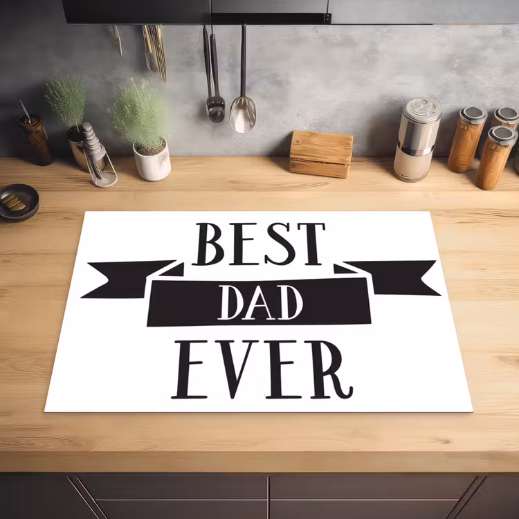 Papa - Quote - Beste papa Inductie beschermer vinyl 3mm klein -sfeer5