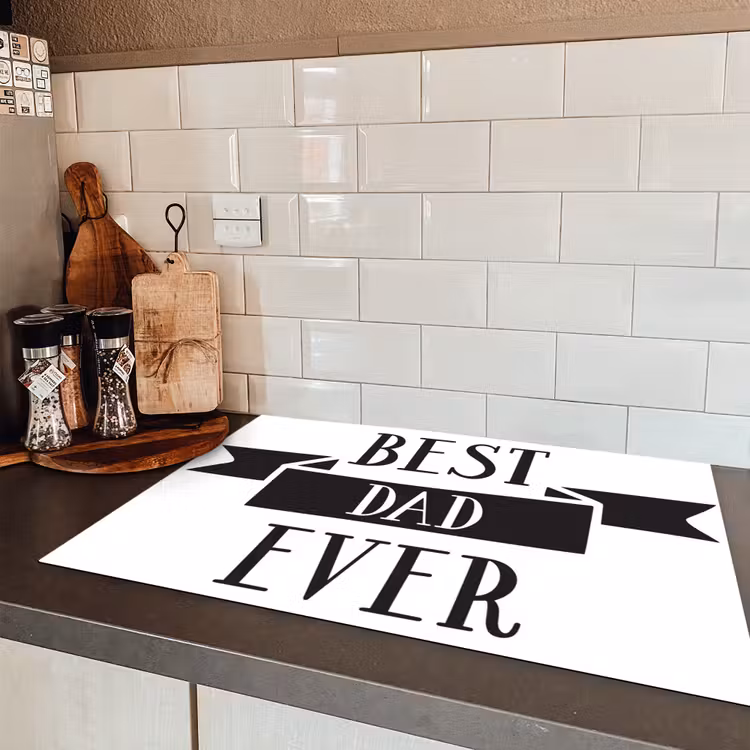 Papa - Quote - Beste papa Inductie beschermer vinyl 3mm klein -sfeer3