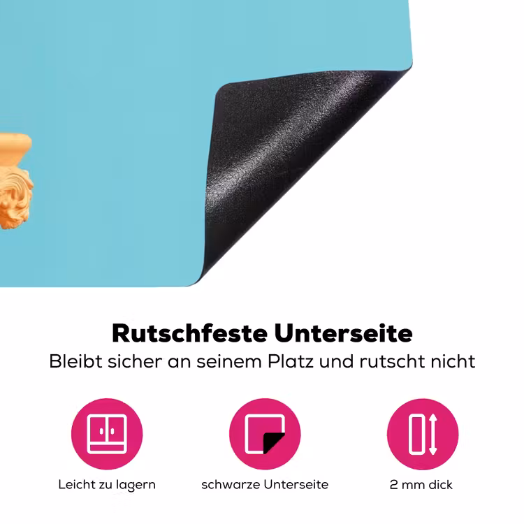 Papegaai - Koksmuts - Grappig - Vogel Inductie beschermer vinyl 3mm klein -zzzzzzz-lf-onderkant