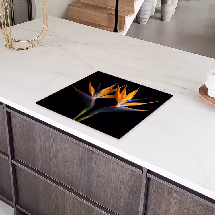 Paradijsvogelbloem Symmetrie Inductie beschermer vinyl 3mm middel -sfeer8