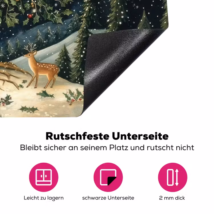 Feestboom - Winterhemel - Kleurrijk Inductie beschermer vinyl 3mm klein -zzzzzzz-lf-onderkant