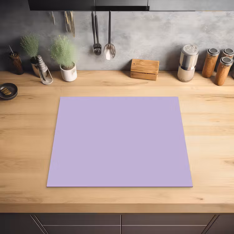 Pastel - Lilac - Paars Inductie beschermer vinyl 3mm middel 274 -sfeer5
