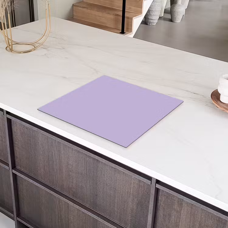 Pastel - Lilac - Paars Inductie beschermer vinyl 3mm middel 274 -sfeer8